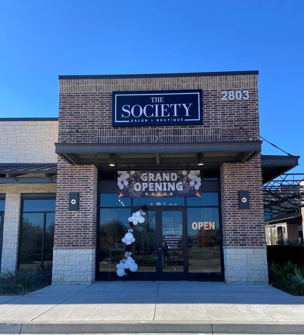 The Society Salon build-out in Melissa Gateway Village, Melissa, TX