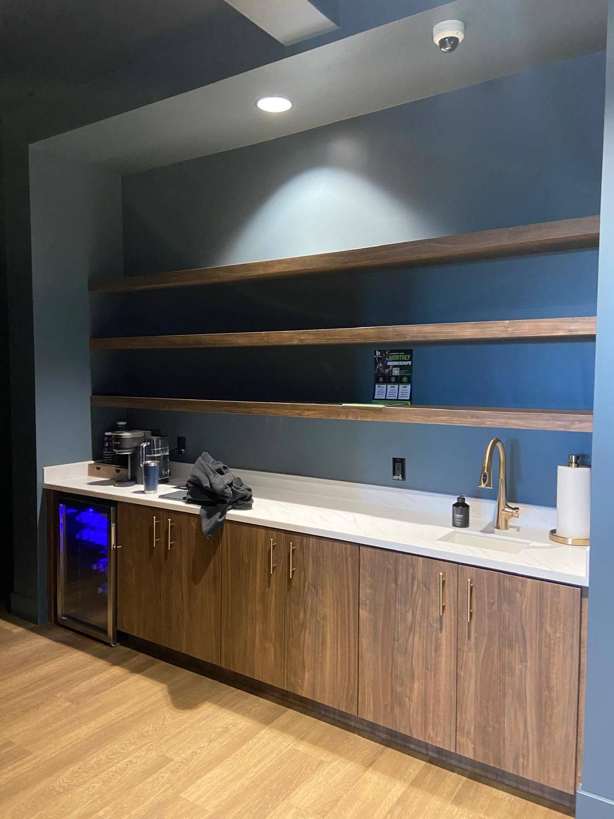 After: the finished snack bar at The Back Nine Golf in Denton, TX