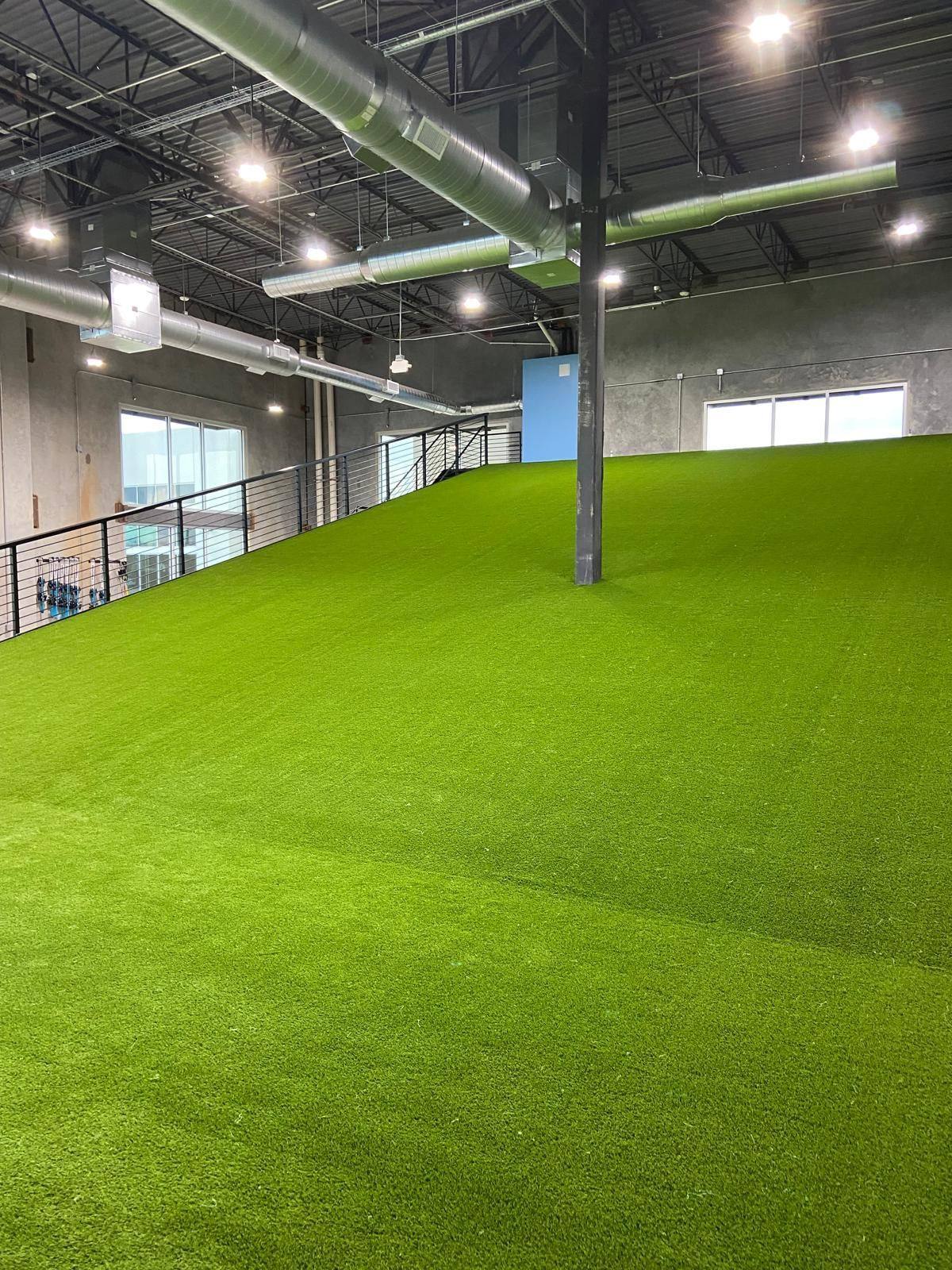 Another view of the Happy Ski School indoor ski school finished out from shell space in Plano, TX