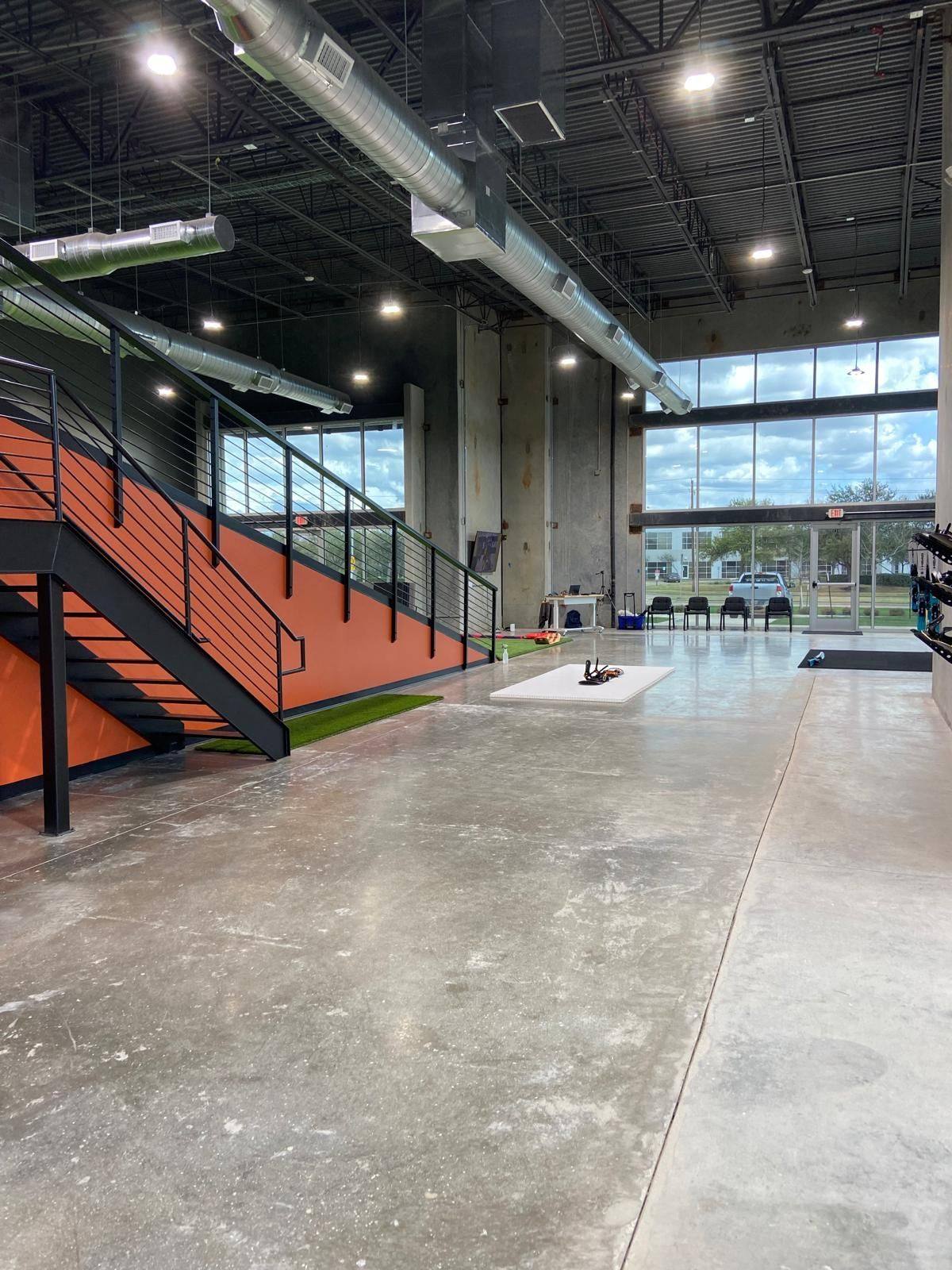 Another view of the Happy Ski School indoor ski school finished out from shell space in Plano, TX