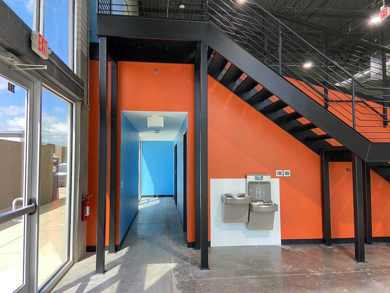 A further view of the Happy Ski School indoor ski school finished out from shell space in Plano, TX