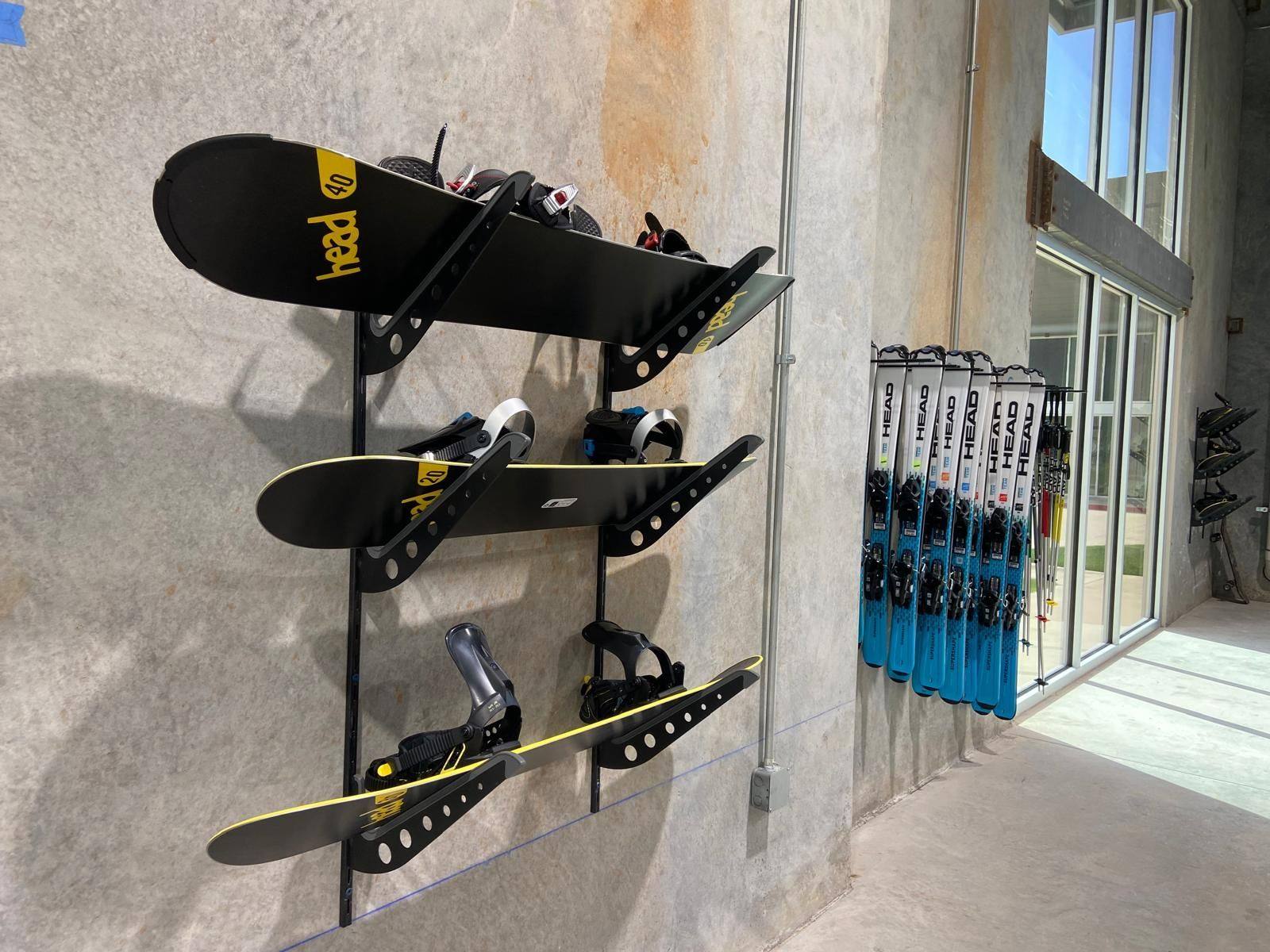 A further view of the Happy Ski School indoor ski school finished out from shell space in Plano, TX